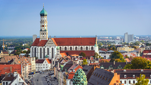 View of Augsburg in Germany