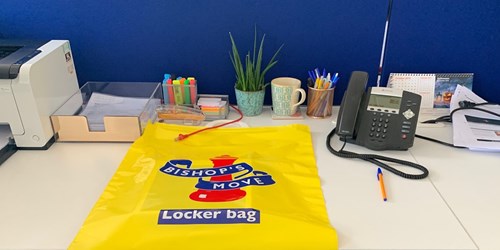 Locker bags for employees personal items
