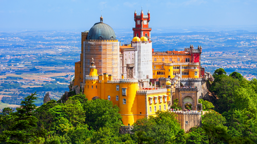 Pena Palace in Sintra Town, Portugal