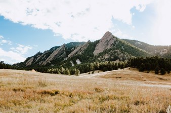 Mountains around US city of Boulder, Colorado