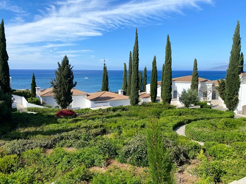 Ocean views across homes in Cyprus