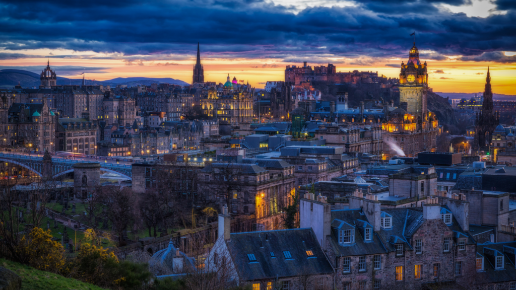 Edinburgh at dusk