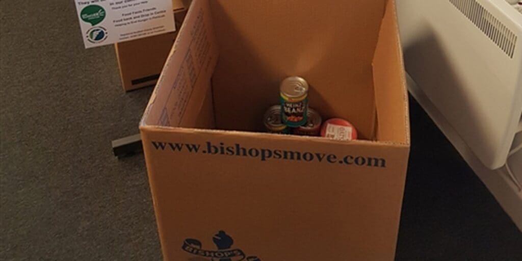 Bishop’s Move helps deliver donations to UK food banks