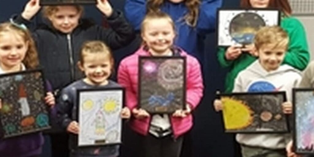 Local Edinburgh school children launched to front row