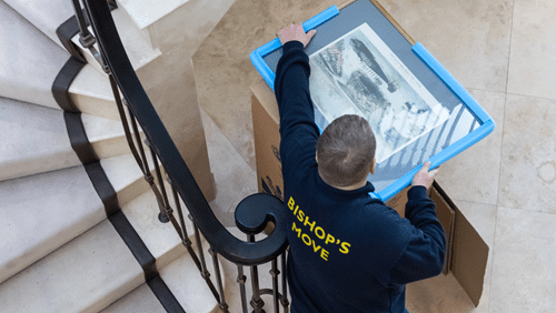 A Bishop’s Move trained professional packing art into a box