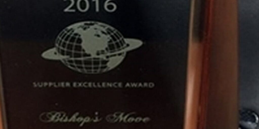 Bishop’s Move win ‘Supplier of Excellence’ award.