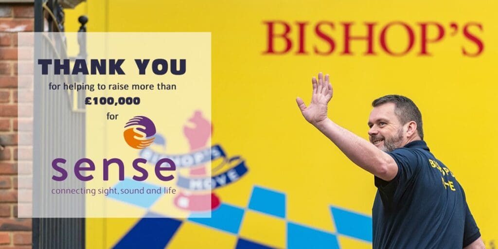 Bishop’s Move raises £100,000 for UK charity Sense